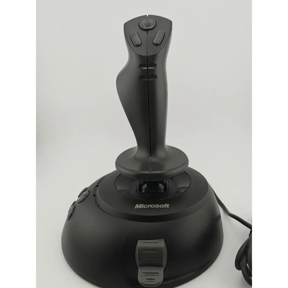 Microsoft SideWinder USB PC Flight Stick Joystick X08-59073 Tested Working